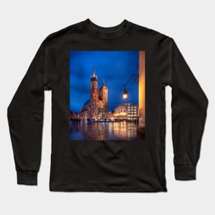 St Mary's Basilica in Krakow, Poland Long Sleeve T-Shirt